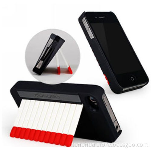 Combination PC Case for iPhone 4/4S, Matchbox Stand Holder